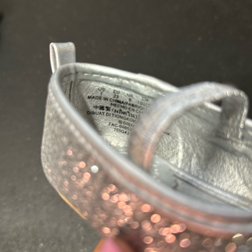 Disney Princess Silver Glitter Flats - Picture 6 of 6